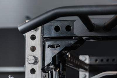 Close-up shot of the REP Fitness Crossmember Multi-Grip Pull-Up Bar