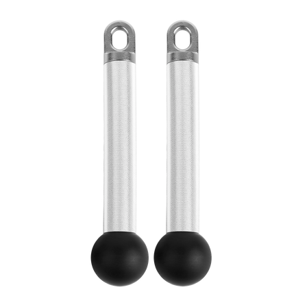 REP® x Kleva Built® ISO Pushdown Grip Cable Attachment with a medium-depth volcano-style knurling