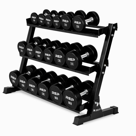 25-35kg set of REP Urethane Dumbbells