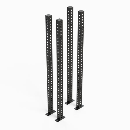 Omni-Rack-Pfosten, 80 Zoll, Metallic-Schwarz, Paar